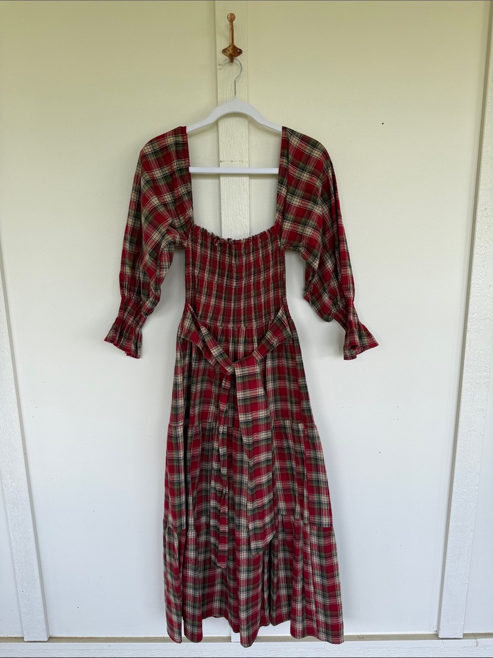 Nothing Fits But Tartan Plaid Dress with tie